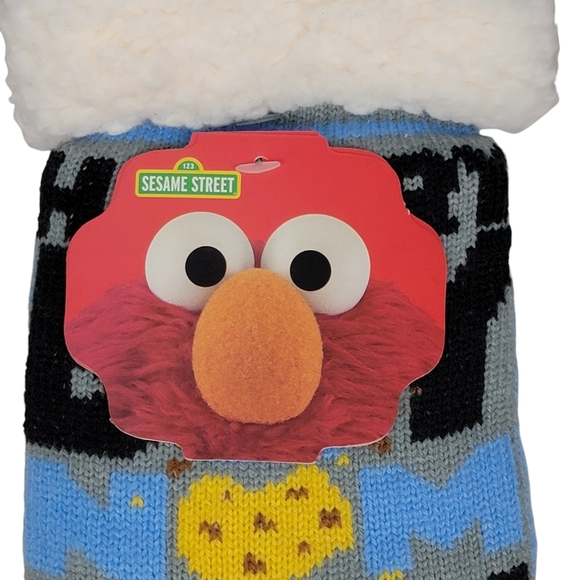 Sesame Street Cookie Monster Sherpa Non-Slip Socks 2019 - Picture 2 of 5